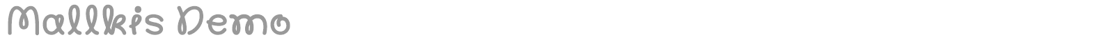 Mallkis font preview